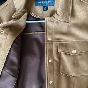 Mark New York Suede Brown Oversize Jacket